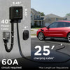 Borne de recharge EV EVIQO Niveau 2, 48A (50A max), 240V, câblée, J1772 pour VE non-Tesla