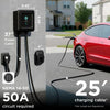 Chargeur EV EVIQO NACS de niveau 2, 40 A (9,6 kW), 240 V, prise NEMA 14-50, pour véhicules électriques Tesla